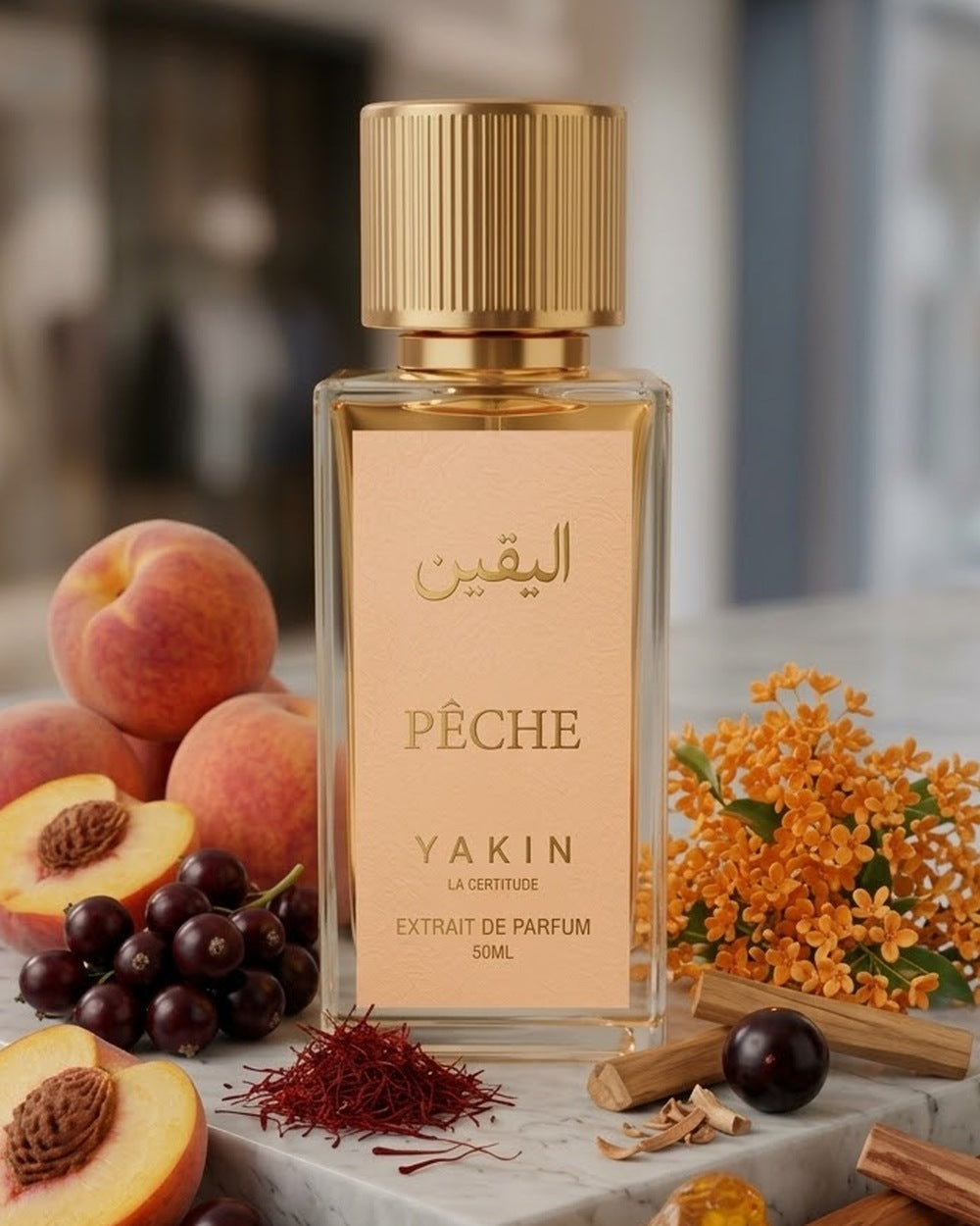 Flacon YAKIN Pêche – extrait de parfum 50 ml, Insp by Pêche Mirage